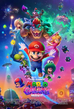 پوستر رسمی فیلم The Super Mario Galaxy Movie (2026)